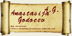 Anastasija Godočev vizit kartica